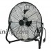 Smartxchoices 20" Black High Velocity Floor Fan Portable Heavy Duty Three Speed Levels Cyclone Table Fan Commercial Industrial Home Use  Non-Oscillating 110V - B071X8MSG5